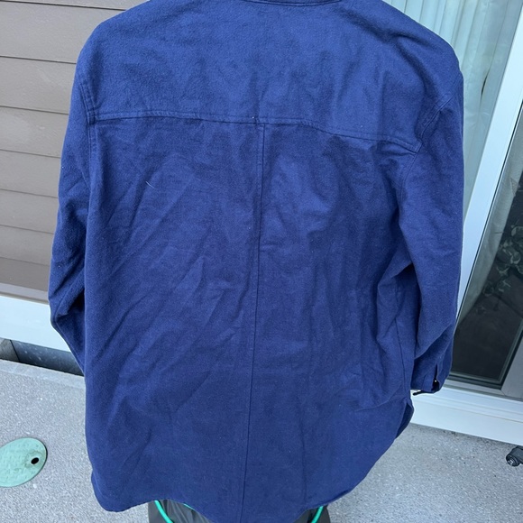 LL Bean long blue women’s flannel - Picture 2 of 2